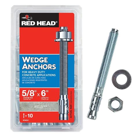 lowes wedge anchors|5 8 concrete wedge anchor.